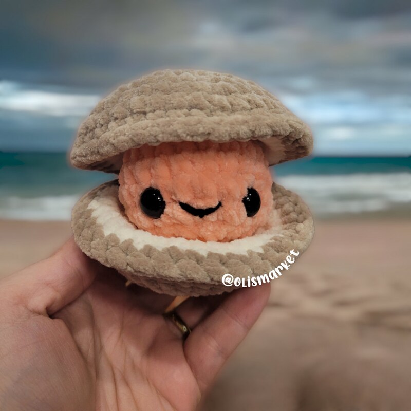 Crochet Clam - Etsy