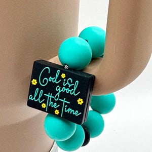 God is Good Beaded Cup Charm - cup handle charm - tumbler charm - accessories