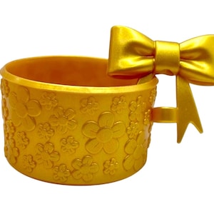 Gold Bow Straw Topper and Floral Textured Tumbler Boot - Silicone Boot- Tumbler Accessories- Bundle