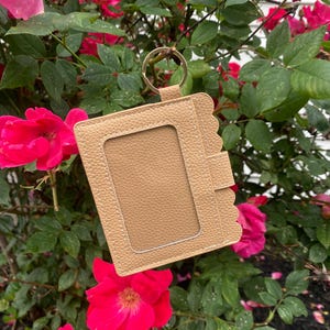 Cartera color canela - Cartera de identificación - Cartera