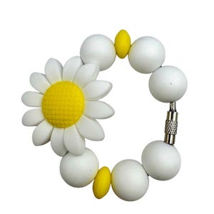 Flower Beaded Cup Charm - cup handle charm - tumbler charm - accessories