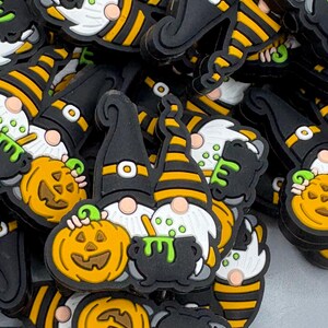 Halloween Gnomes Silicone Focal Bead: DIY Craft Supply