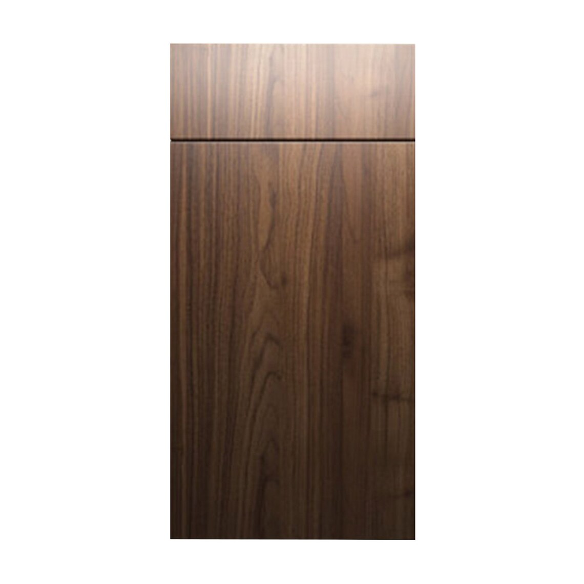 Walnut Slab Kitchen Frameless European Style Kitchen