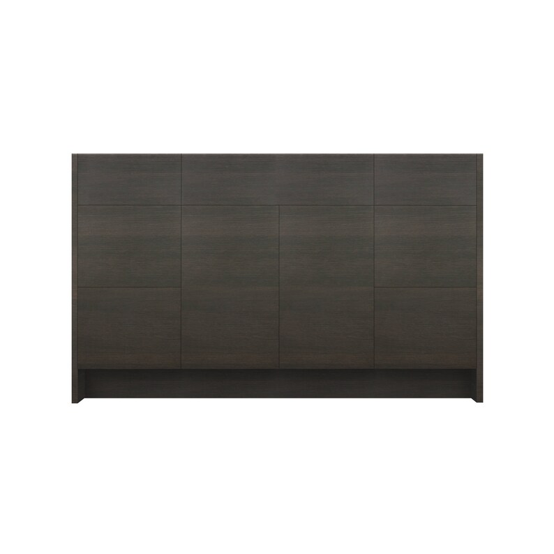 48 Inch Bathroom Vanity Dark Brown Wood Single Sink With Etsy