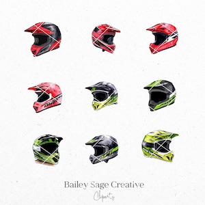 Dirt Bike Watercolor Clipart, 46 Cliparts, Dirt Bike Clipart image 7