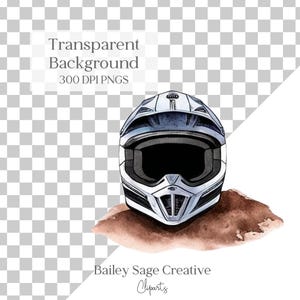 Dirt Bike Watercolor Clipart, 46 Cliparts, Dirt Bike Clipart image 2