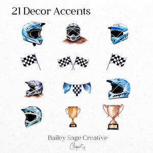 Dirt Bike Watercolor Clipart, 46 Cliparts, Dirt Bike Clipart image 6
