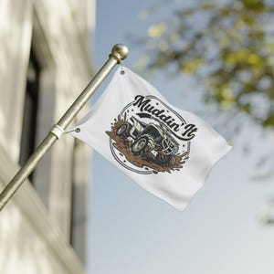 Bandeira para andar de quadriciclo na lama | Bandeira dupla face para uso externo, design para atolamento na lama imagem 5