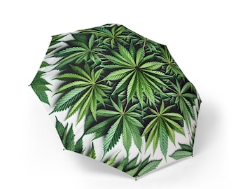 Guarda-chuva de Folha de Cânhamo - Guarda-chuva de Chuva Dobrável Exclusivo
