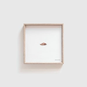 Miniature Croissant PRINT // Tiny Art