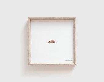 Miniature Croissant PRINT // Tiny Art