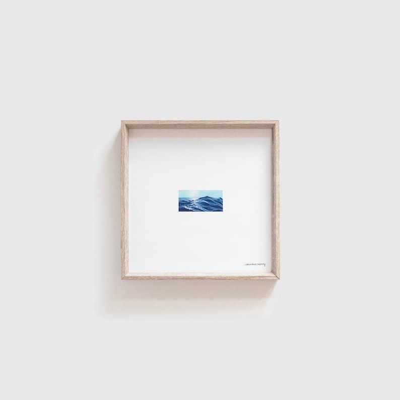 Miniature Seascape PRINT // Tiny Art image 1