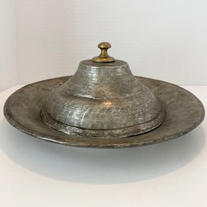 Ottoman copper big plate, Vintage plate, Antique copper plate, Decorative plate, Old decor, Turkish copper plate, Primitive Decor,