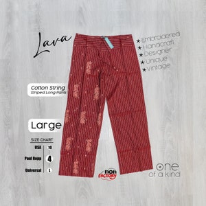 Designer Paul Ropp Pant with Unique Design, Vintage Style Pant, Unique Wearable Art, Floral Pant, Perfect Gift, Coachella, Burning Man, Pant