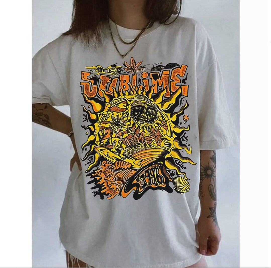 Vintage Sublime Long Beach 90s Shirt Sublime Sun Tshirt Etsy