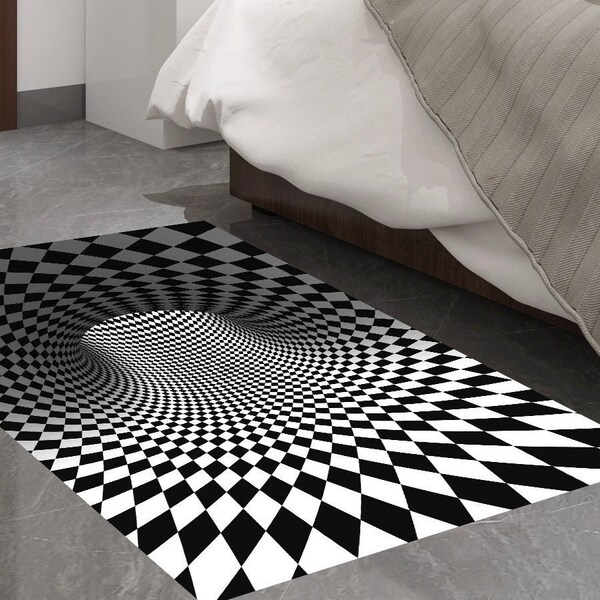 Optical Illusion Rug Etsy