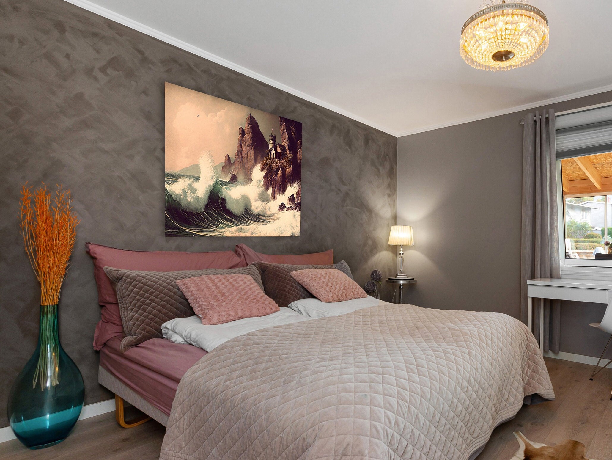 Vintage Beach Prints, Nautical Art Print, Ocean Print, Coastal Seaside, Nautical Seascape