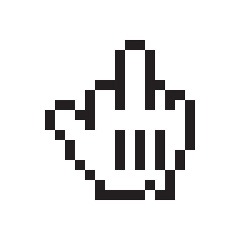 Cursor Mittelfinger Digital Download SVG PNG JPG - Etsy.de