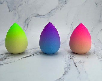 3 Pcs. Makeup Beauty Blender Sponge Set: Foundation, Concealer, Cream, Powder, Liquid Application