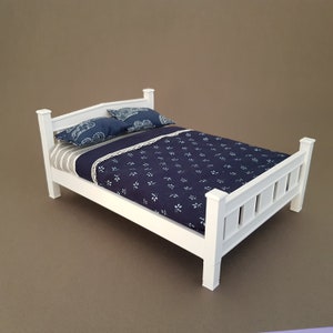 Double Bed Frame 1/12 miniature - Digital STL file for 3D printing