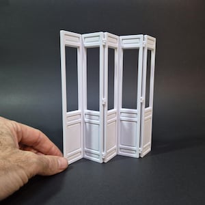 Customisable Room Divider or Privacy Screen - Miniature Furniture 1/12 scale, Digital STL files for 3d Printing