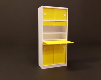 Miniature Kitchen Cabinet - Miniature Furniture 1/12 scale, Digital STL files for 3d Printing