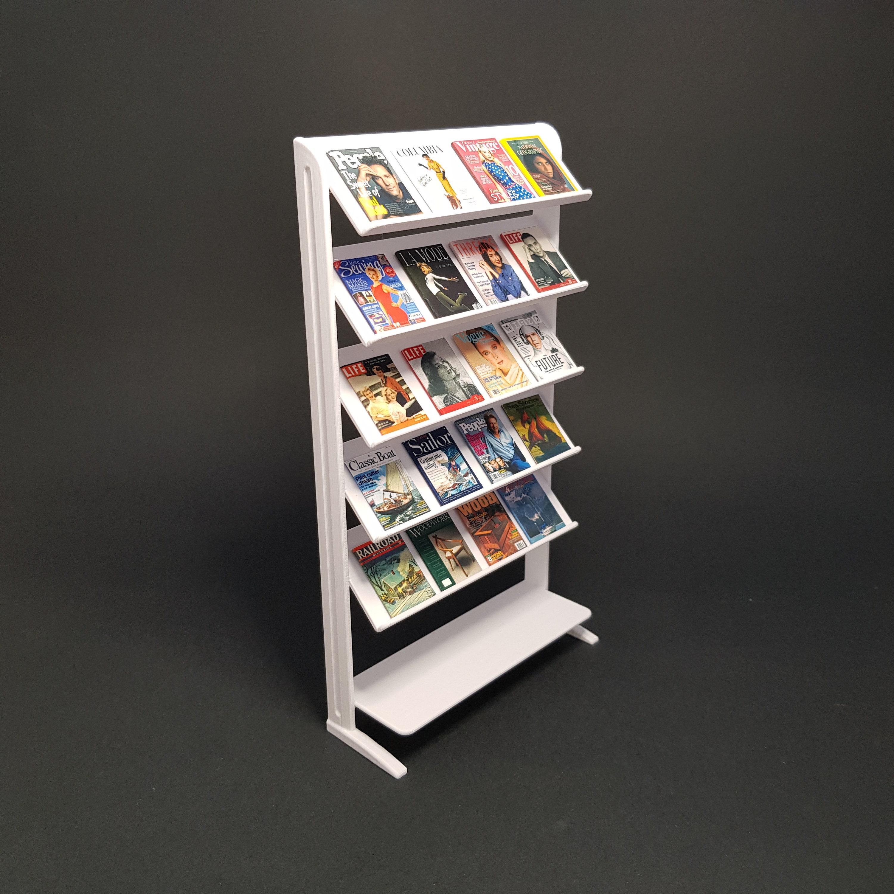 Magazine Rack - Miniature Furniture 1/12 Scale, Digital STL Files for ...
