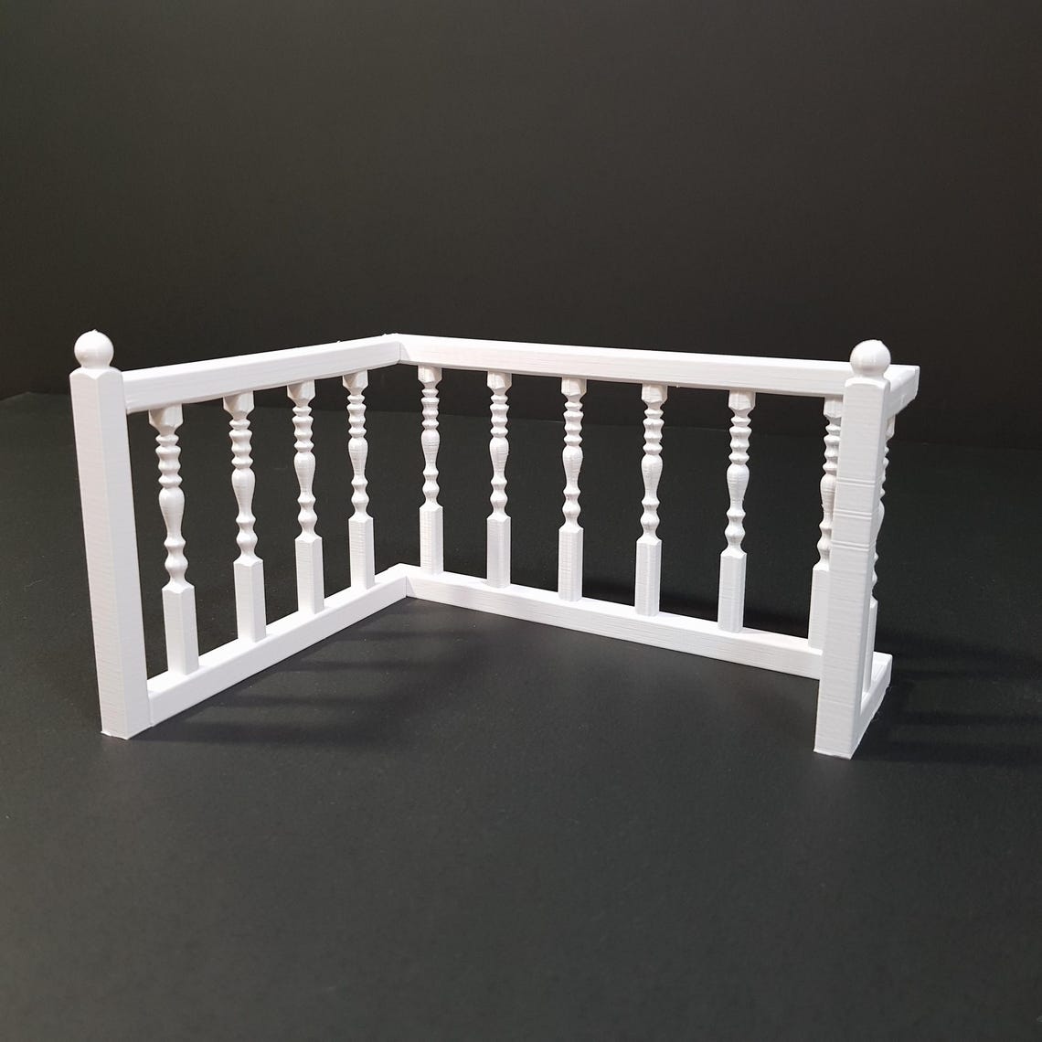 Miniature Wooden Railings Kit 1/12 Scale, 10 Different Panels Included ...