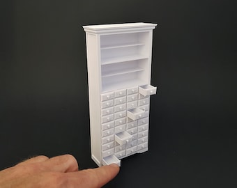 Botiquín en miniatura de 40 cajones - Muebles en miniatura escala 1/12, Archivos STL digitales para impresión 3D