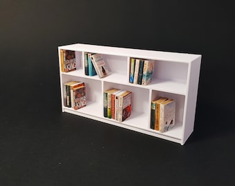 Miniaturowa biblioteczka - Miniaturowy mebel w skali 1/12, pliki cyfrowe STL do druku 3D