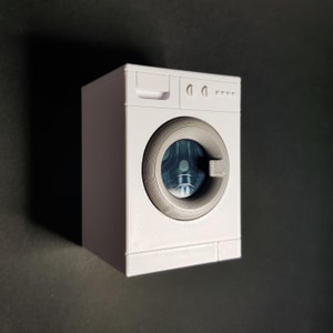 Miniature Washing Machine - 3 Designs - Miniature Appliances 1/12 scale, Digital STL files for 3d Printing image 7