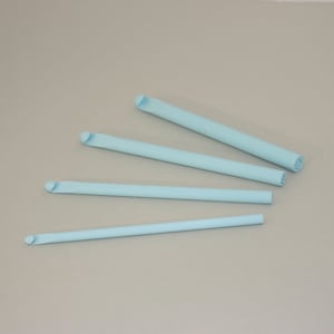 May include: Four light blue crochet hooks of different sizes.