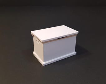 Cofre en miniatura con tapa funcional - Muebles en miniatura escala 1/12, Archivos STL digitales para impresión 3D