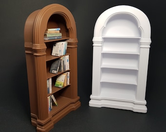 Miniaturowa biblioteczka - Miniaturowe meble w skali 1/12, pliki cyfrowe STL do druku 3D