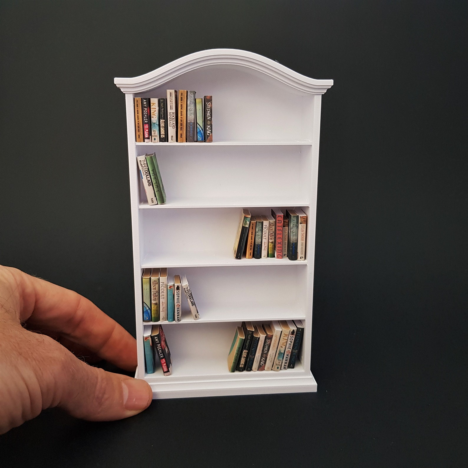 Miniature Bookcase - Miniature Furniture 1/12 Scale, Digital STL Files ...