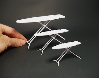 Folding Ironing Board - Miniature Furniture 1/12 scale, Digital STL files for 3d Printing