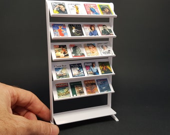 Magazine Rack - Miniature Furniture 1/12 scale, Digital STL files for 3d Printing