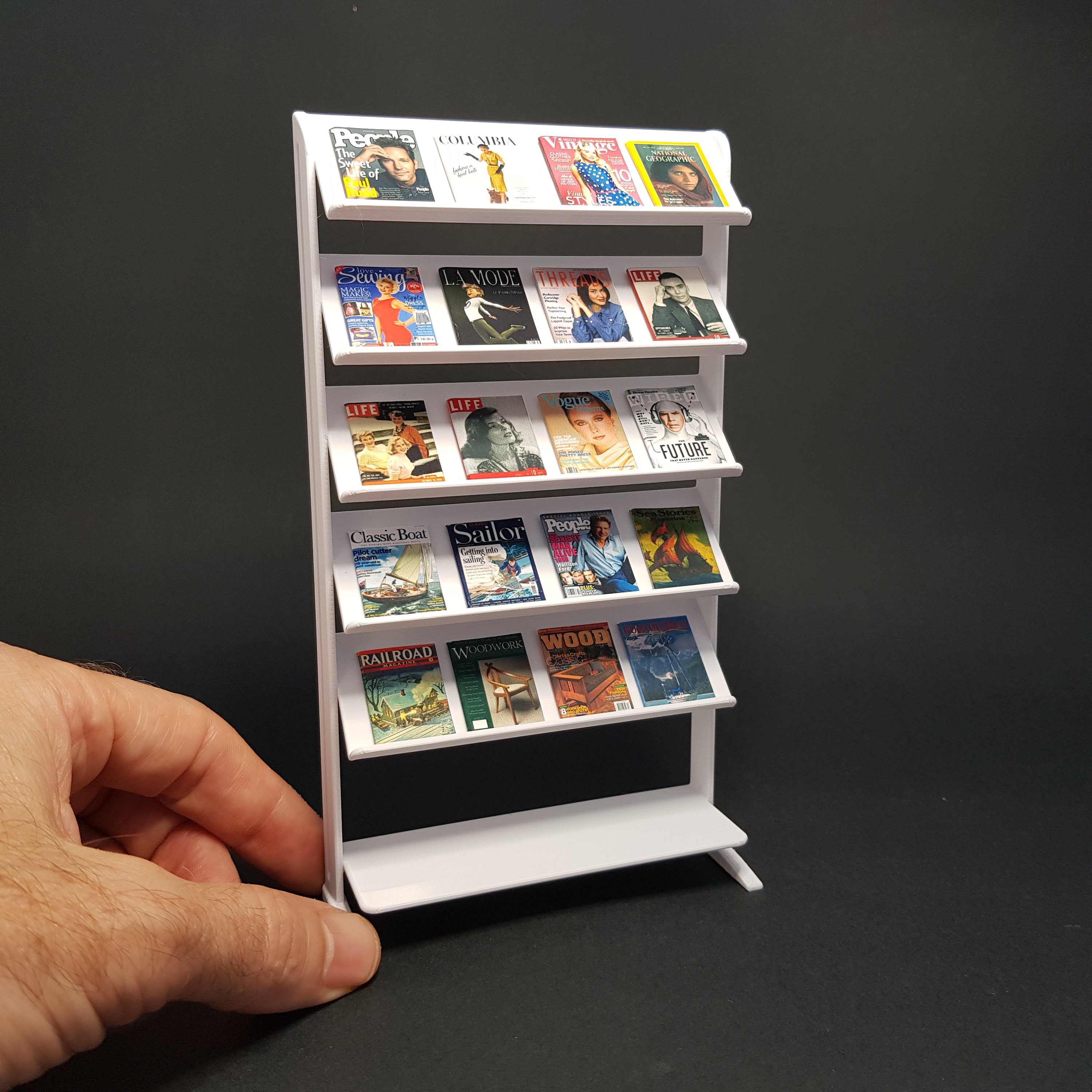 Ensemble Journaux Magazines Maison Poupée Miniature En