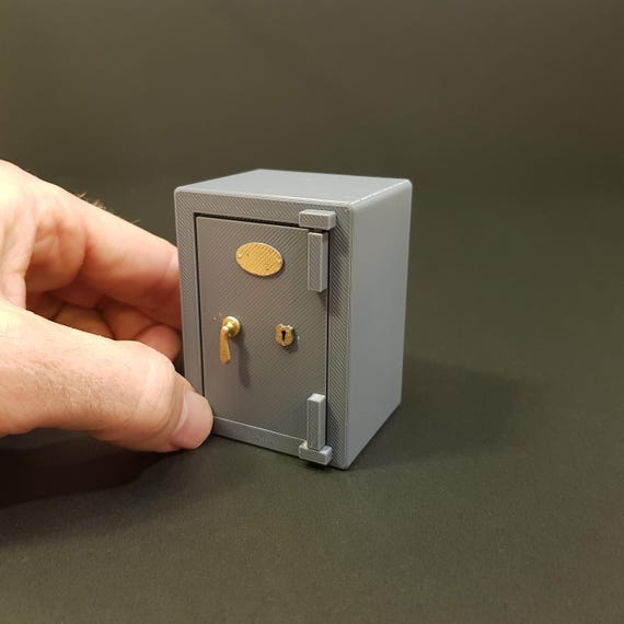 Miniature Safe With Opening Door - 1/12 Scale, Digital STL Files for 3d Printing