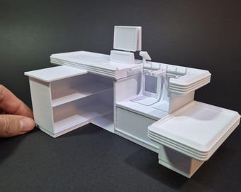 Miniature Supermarket Checkout - 1/12 scale, Digital STL files for 3d Printing