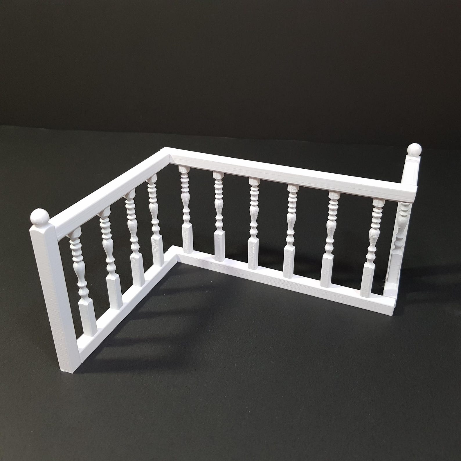Miniature Wooden Railings Kit 1/12 Scale, 10 Different Panels Included ...