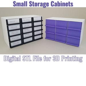 Schmuckschatulle oder Teileschrank - 2 Größen inklusive, Digitale STL-Datei für den 3D-Druck