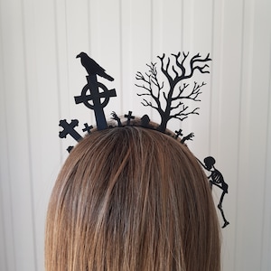 Spooky graveyard headband, Digital STL files for 3d Printing