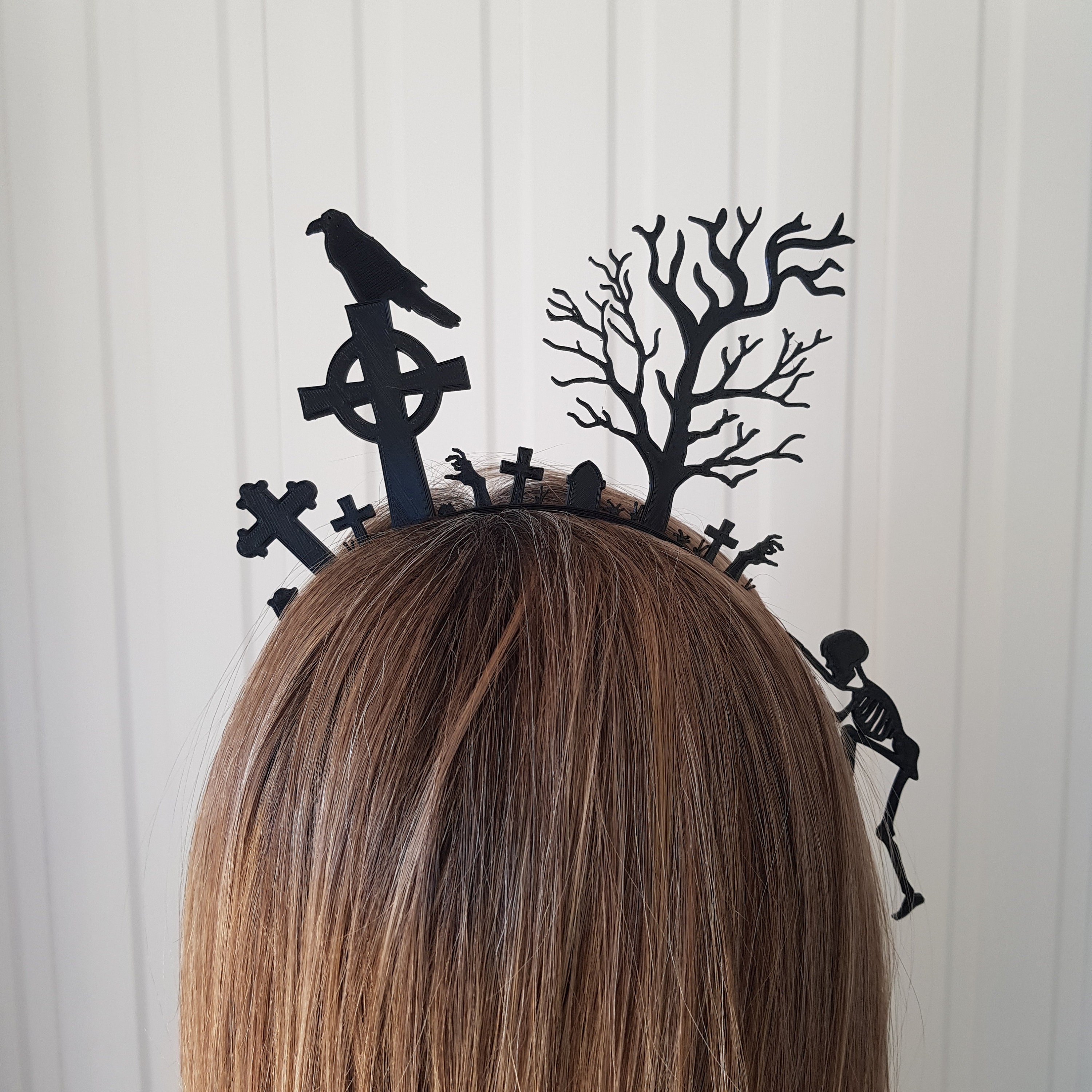 Spooky graveyard headband, Digital STL files for 3d Printing