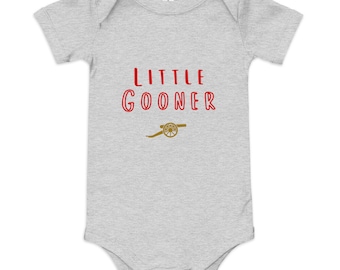Arsenal FC Little Gooner Baby Onesie met korte mouwen uit één stuk cadeau