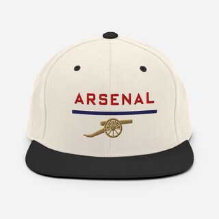 Cappellino Arsenal FC, 100% Cotone, Taglia Unica, Con Licenza Ufficiale