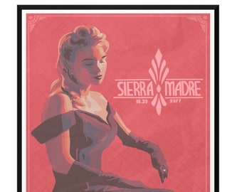 Sierra Madre Casino Affiche d’avant-guerre -- Fallout: New Vegas -- 16in x 20in
