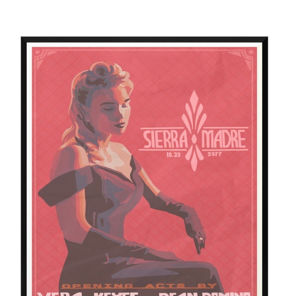 Sierra Madre Casino Pre-war Poster -- Fallout: New Vegas -- 16in x 20in