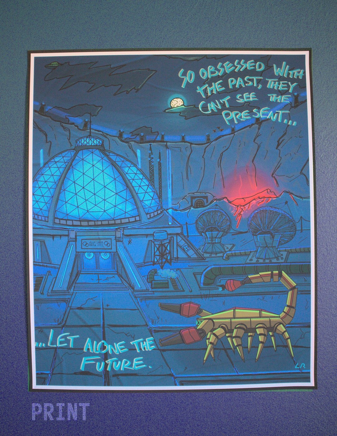 Big MT Poster Fallout New Vegas Old World Blues 16in X 20in Etsy