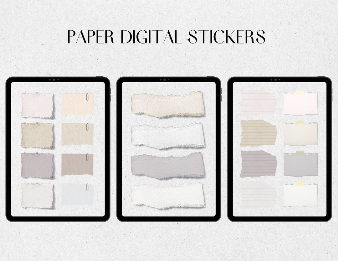Stickers Notes Digital Paper Digital Stickers, Instant Download, iPad Planner Sticky Notes ...